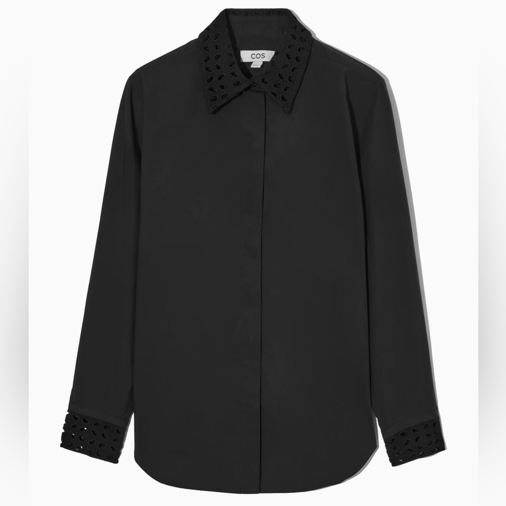 COS REGULAR-FIT MACRAMÉ SHIRT
